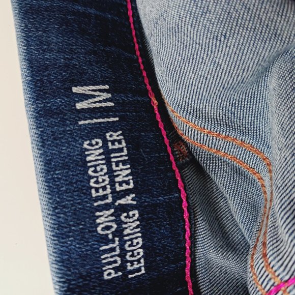 Tommy Hilfiger denim pull on leggings. - Picture 7 of 10